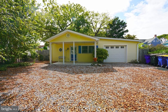 view of front of house featuring a garage