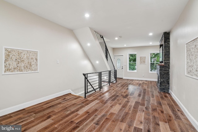 interior space featuring hardwood / wood-style floors