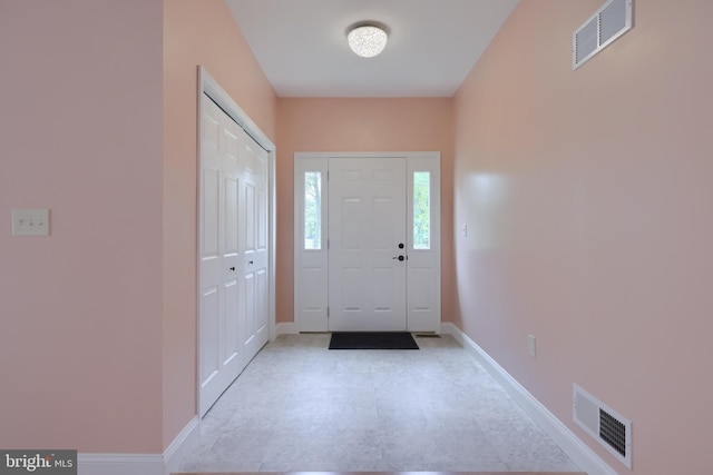 view of entrance foyer