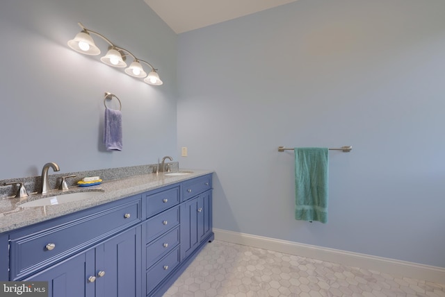 bathroom featuring vanity