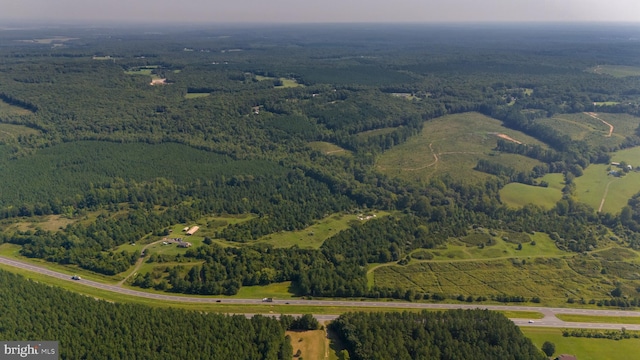 bird's eye view featuring a rural view