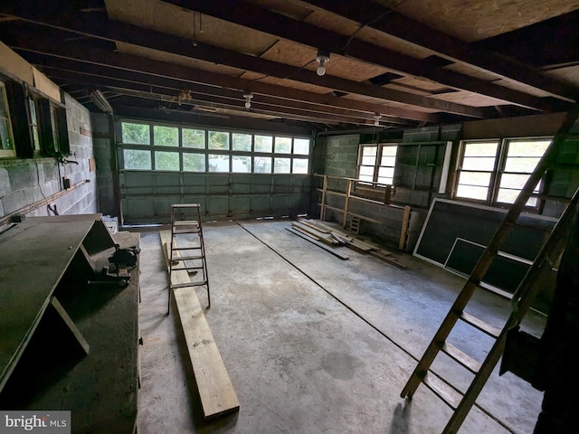 misc room featuring concrete floors