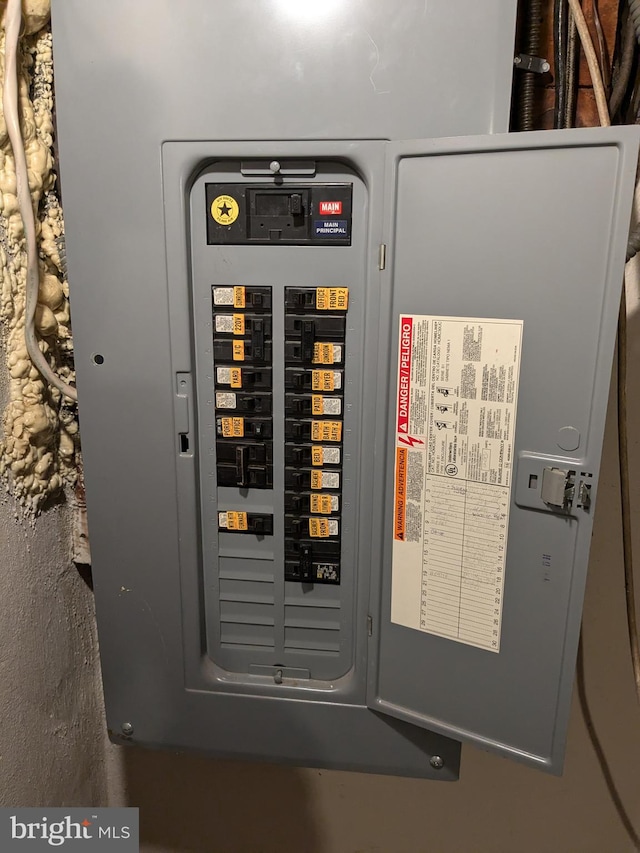 utility room featuring electric panel