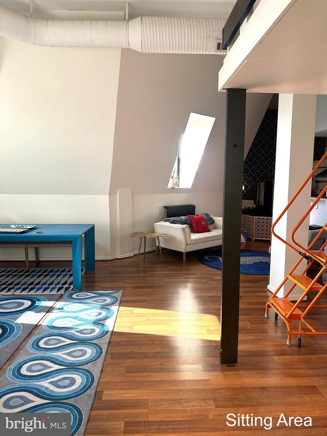 interior space with wood-type flooring