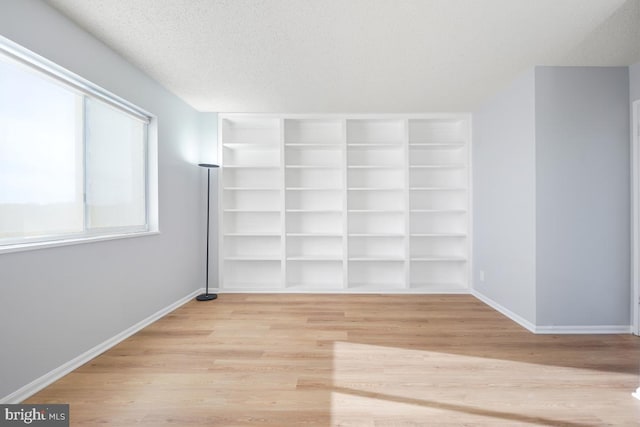 spacious closet with light hardwood / wood-style flooring