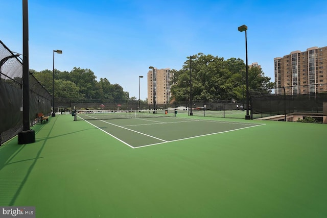 view of sport court featuring basketball court