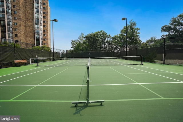 view of sport court