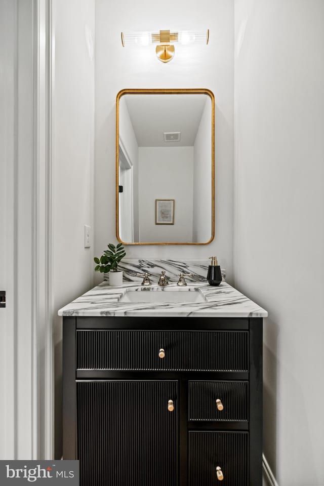 bathroom with vanity