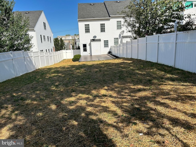 view of yard featuring a patio area