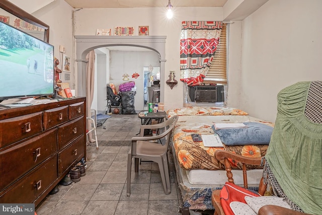 view of tiled bedroom