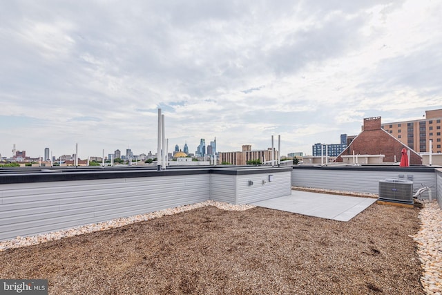 view of patio / terrace featuring cooling unit