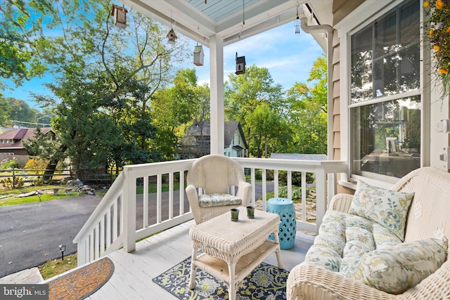 view of sunroom / solarium