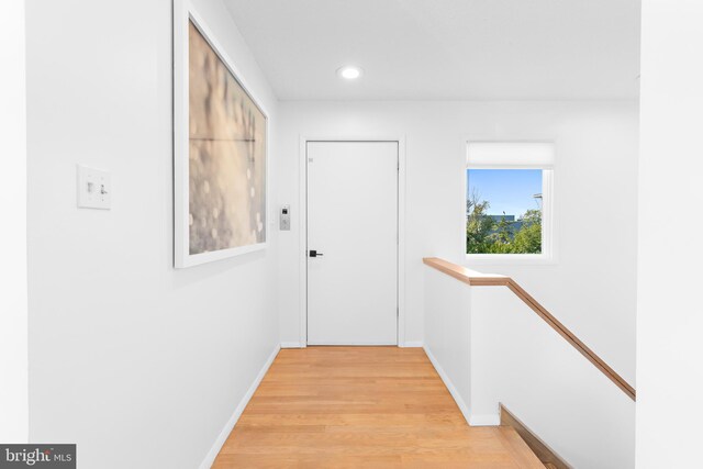 interior space featuring light hardwood / wood-style flooring