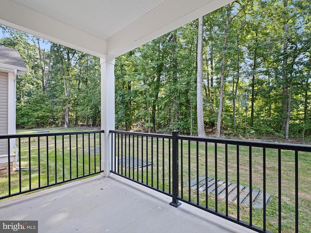 view of balcony