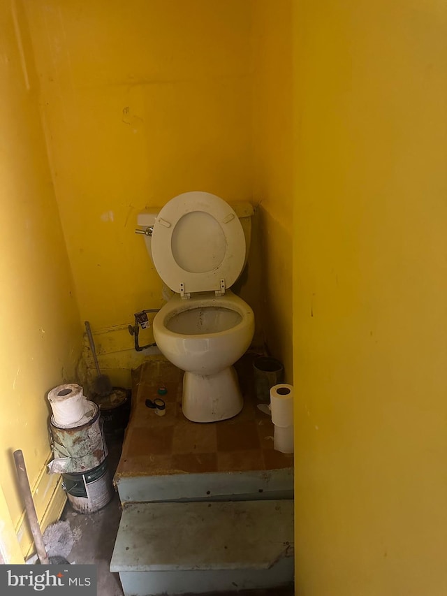 bathroom featuring toilet