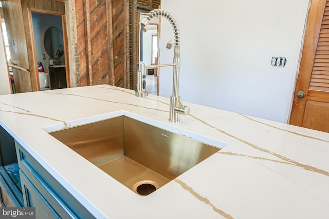 interior details with sink