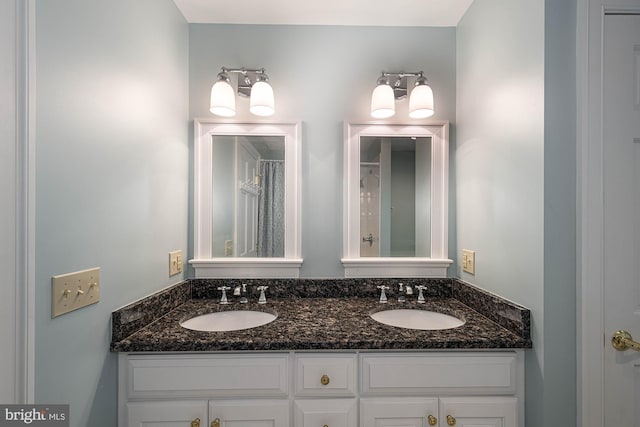 bathroom with vanity