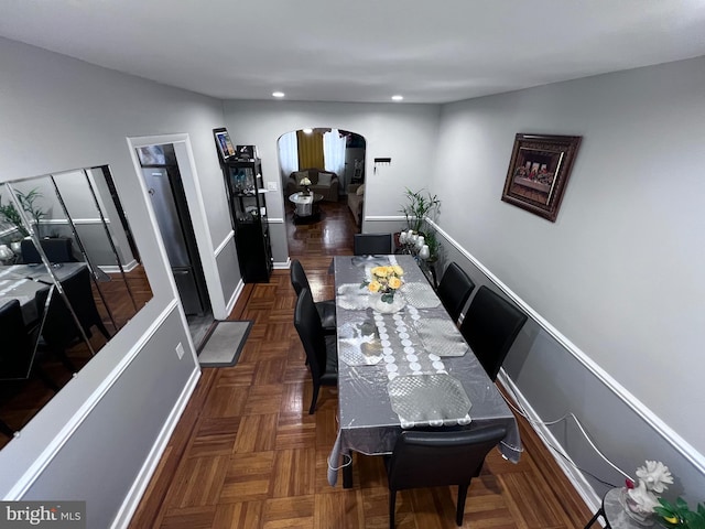 view of dining room