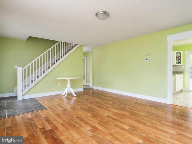 interior space featuring hardwood / wood-style floors