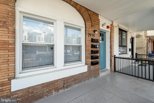 exterior space featuring covered porch