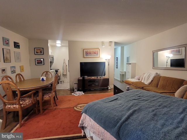 bedroom with carpet floors