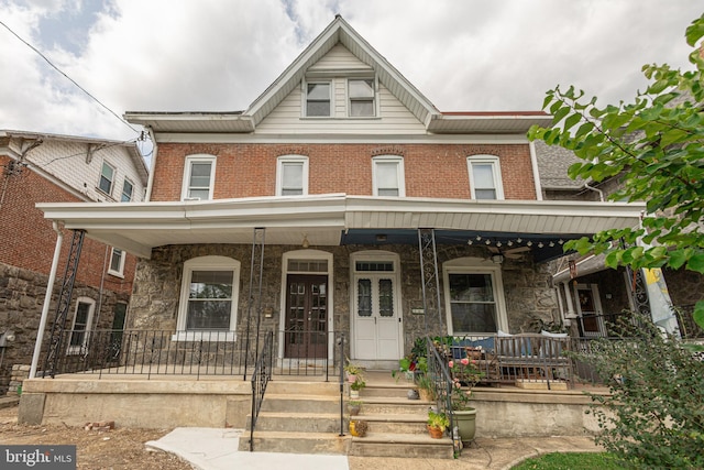 view of front of home with a porch