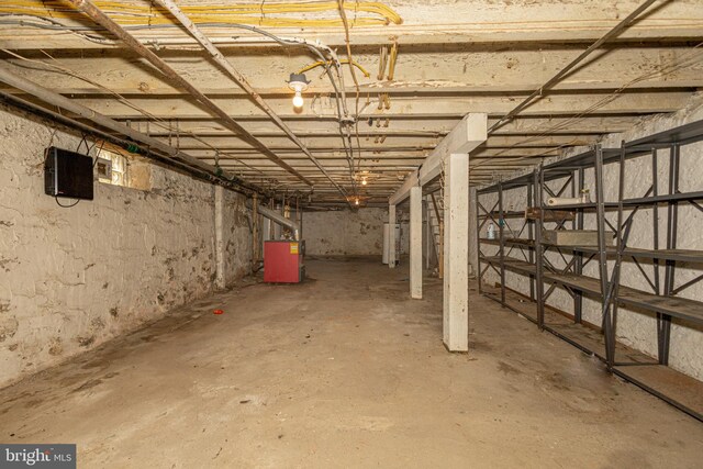 view of basement