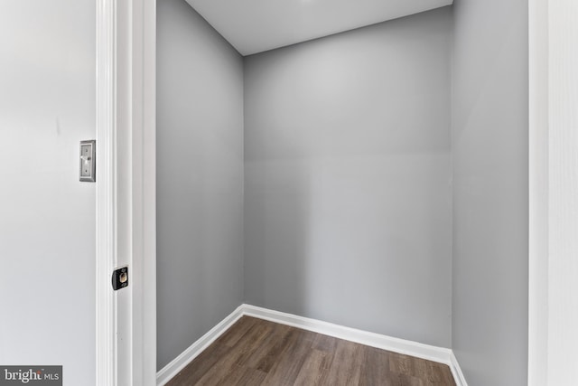 spare room featuring hardwood / wood-style flooring