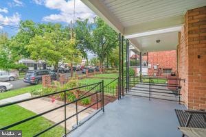 balcony with a porch