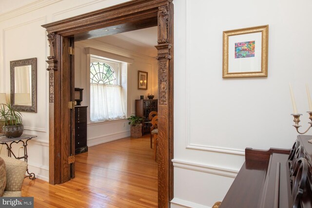 entryway featuring light hardwood / wood-style flooring