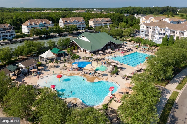 birds eye view of property