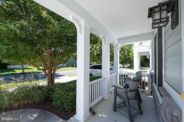 view of patio / terrace with a porch