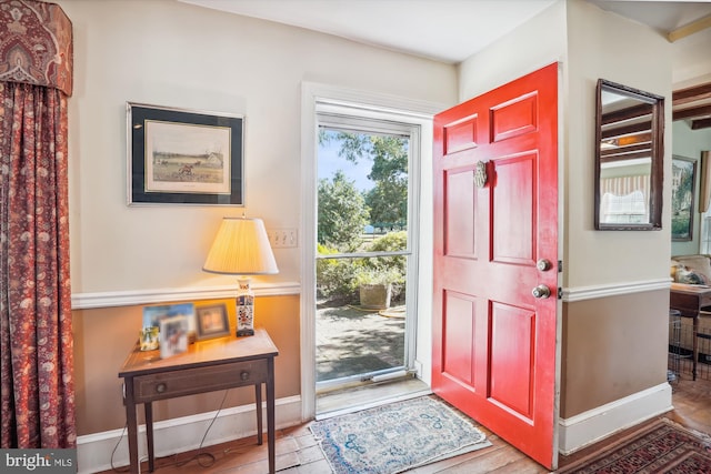 view of foyer entrance