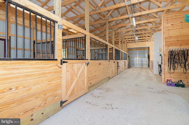 view of horse barn