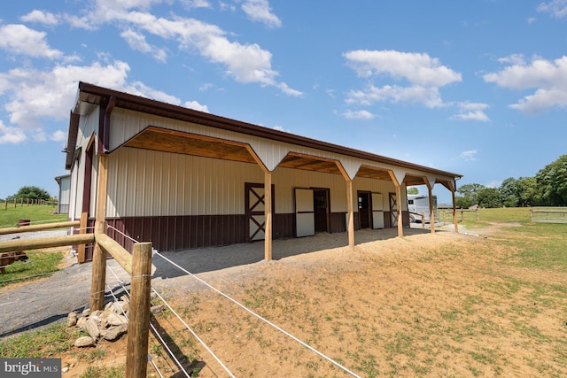 view of stable