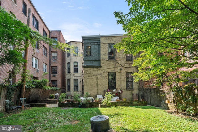 exterior space with a lawn