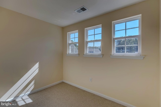 view of carpeted empty room