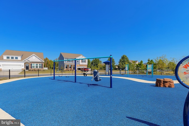 view of community with a playground