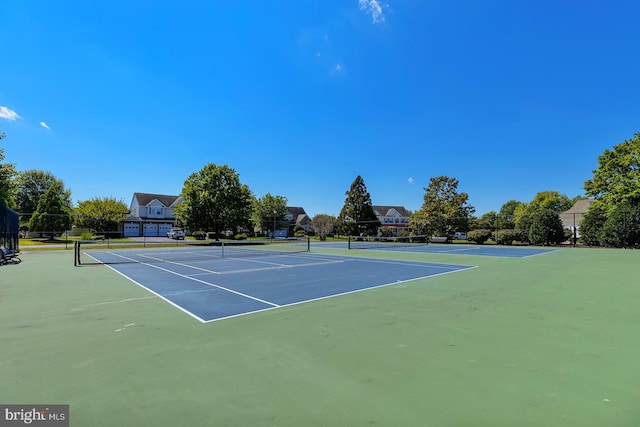 view of tennis court