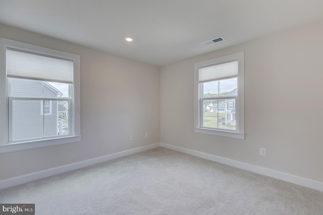 view of carpeted empty room