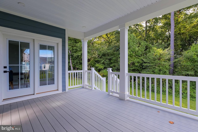 view of deck