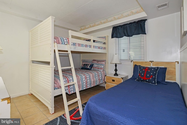 view of tiled bedroom