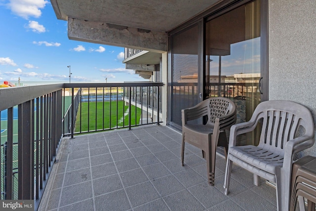 view of balcony