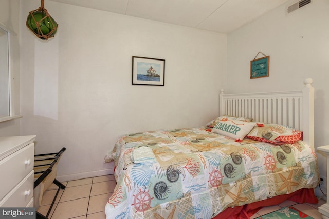 view of tiled bedroom