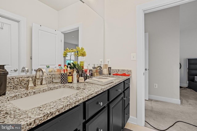 bathroom with vanity