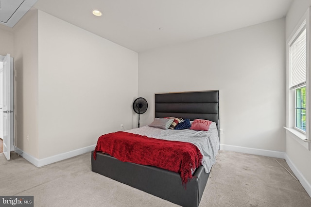 bedroom featuring carpet flooring