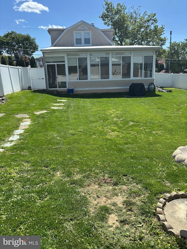 451 Ridge Pike, Lafayette Hill, PA 19444 - rear view of house with a sunroom