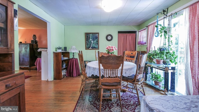 dining room featuring wood finished floors