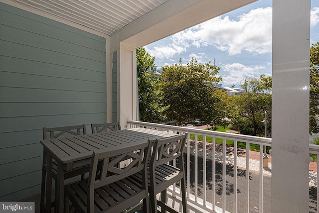 view of balcony