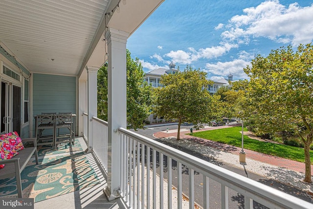 view of balcony